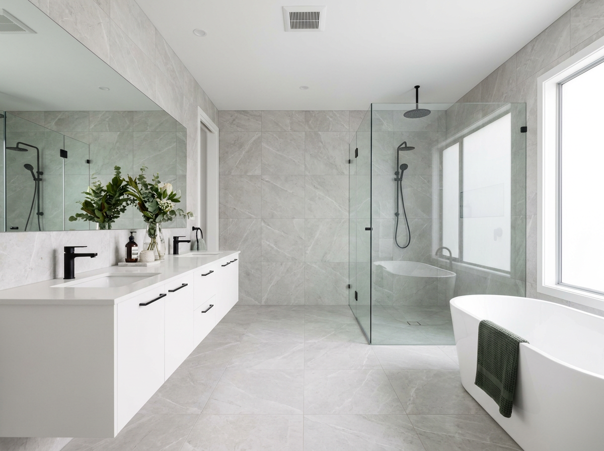 Modern & Bright bathroom style