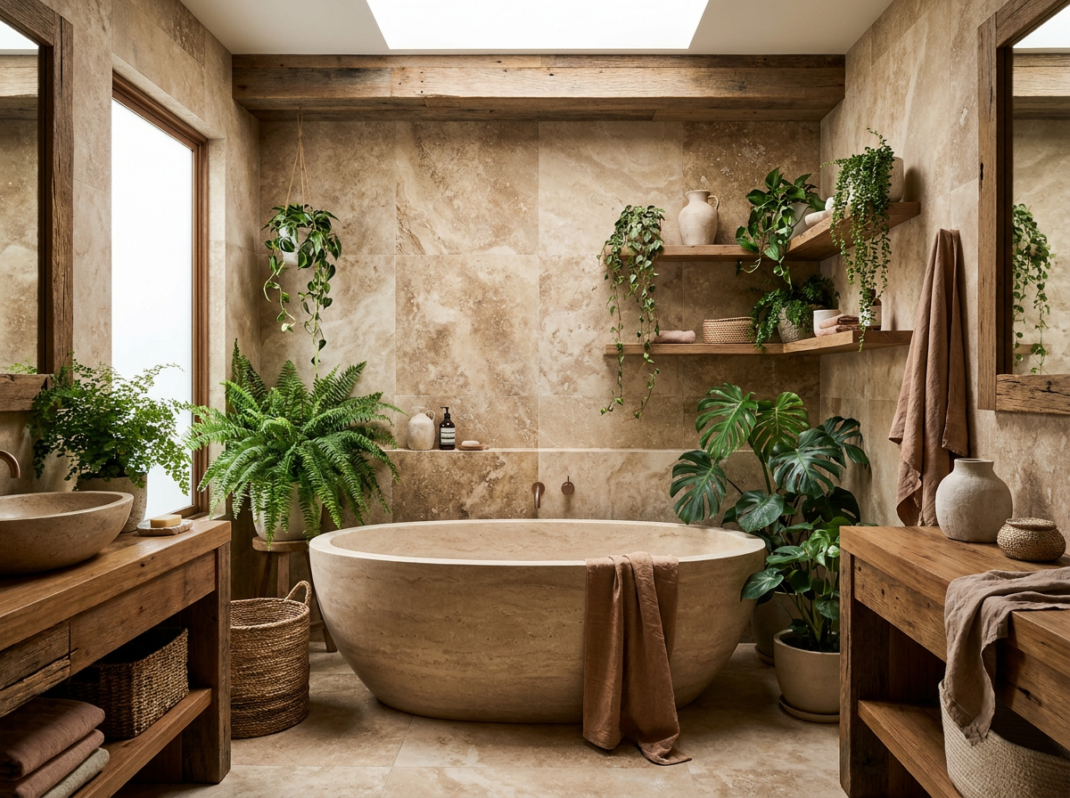 Organic & Natural bathroom style